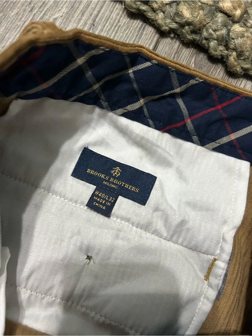 Brooks Brothers Milano Men's Corduroy Pants in Camel Brown tan